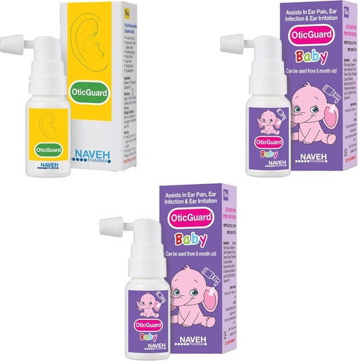 [BRSROZQFA5YQEA3K] NAVEH PHARMA Otic Guard Ear Enfeksiyonu Ambalajlı Bebek 0,5 Fl Oz (2 Birimler) + NAVEH PHARMA Otic Guard Ear Enfeksiyonu Ambalajı 0,5 Fl Oz (1 Birim)