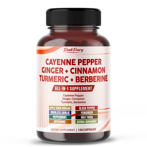 [BRSROCANAFYR6AD7] Cayenne Pepper Ginger Turmeric Berberine - Digestion, Gut Heath Support