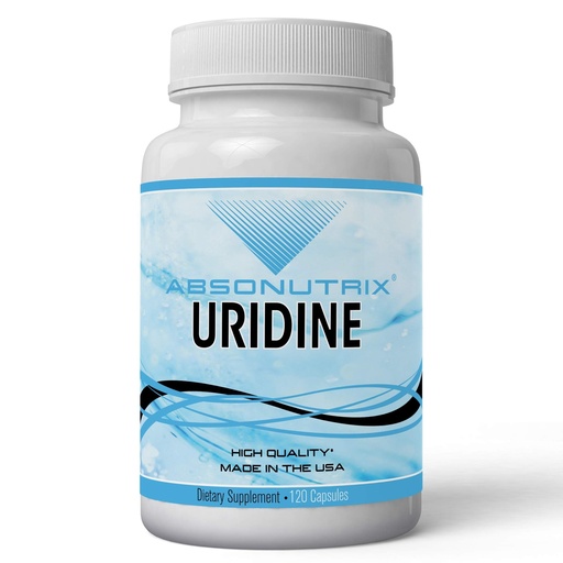 [BRSWGHYYBYPR4HY6] Uridine Monophosphate (Choline Enhancer) 500mg per Capsule - 120 Vegetable Capsules Memory Made in USA