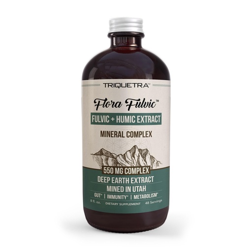 [BRSROBQNOEPWCCT5] Flora Fulvic | Fulvic Acid + Humic Acid Complex – 550 mg | Mined in Utah, Prehistoric Deep Earth Extract | Immunity, Gut, Digestion – Natural Trace Mineral Complex, Fulvic Acid Supplement – 8 fl oz.