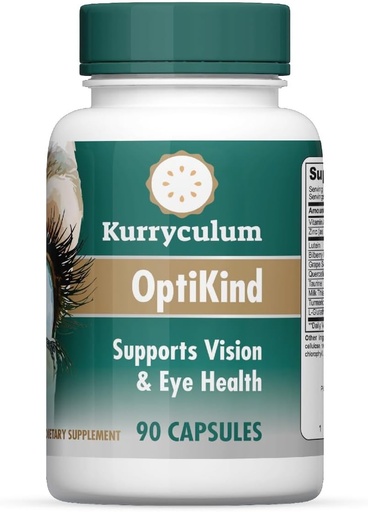 [BRSRAHARAEJR4ALU] OptiKind Vision Support Eye Vitamins, 90 Capsules, Eye Health Formula with Lutein for Eyes and Glutathione