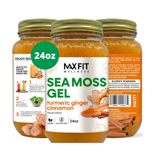 [BRSRMEIRAQHBODT3] Gel crudo del mare di Moss (12 aromi) 24oz Wildсrafted Gold Sea Moss Gel da Saint Lucia | 92 vitamine e minerali | Pure Raw+Non-GMO | Superfood Vegan