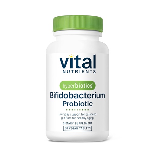 [BRSWKFA5OR4AG2TO] Hyperbiotics Vital Nutrients Bifidobacterium Probiotic | 7 Targeted Strains | Supports Immune and Digestive Health for Older Adults | Shelf-Stable | Vegan | 60 Tablets