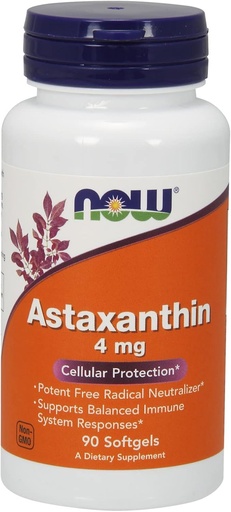 [BRSWIZYNBJ6Q2AA7] Now Foods Astaxanthin 4 mg - 90 Sgels 8 Pack