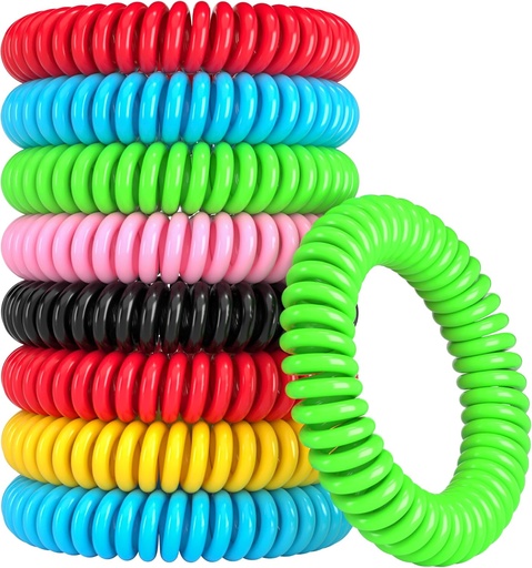 [BRSW2CYNBMJRE2DL] 12 Pack Mosquito Bracelets, Mosquito Bracelets Outdoor for Adults and Kids, Individually Wrapped DEET-Free Waterproof Bands