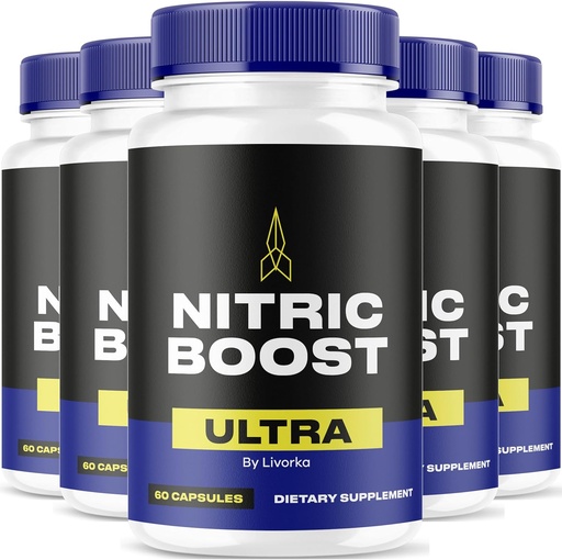 [BRSRAFT4BZ5AYCY3] LIVORKA Nitric Boost Ultra Powder Now in Capsules, Advanced Formula - 300 Count (5 Month Supply) - Pack of 5