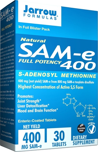 [BRSWI2QKDIBQEDQZ] Σχήμα JARROW Sam-E 400 MG, 30 CT