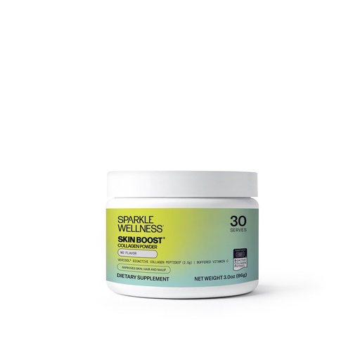 [BRSWGZABAR6RSHTB] Sparkle Wellness VERISOL Bioactive Hydrolyzed Collagen Peptides | Collagen Powder Supplement with Vitamin C for Skin, Hair & Nail Health | Skin Boost (No Flavor) [30-Serves]