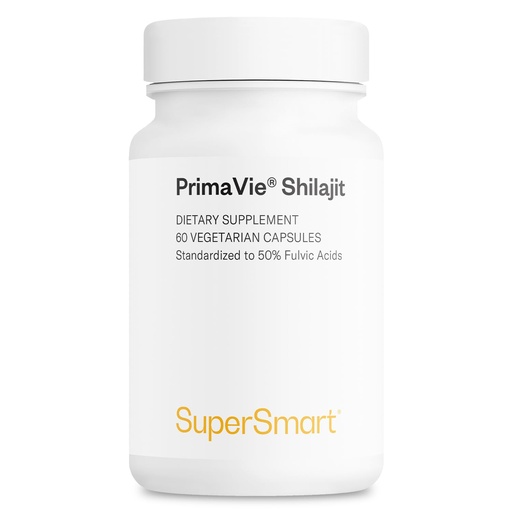 [BRSWIHQBDEOQEELG] Supersmart - Super Shilajit 500mg per Day (High Potency) - PrimaVie Shilajit Supplement - Himalayan, Purified & Organic Shilajit | Non-GMO & Gluten Free - 60 Vegetarian Capsules
