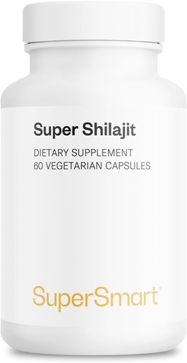 [BRSWIHQBDEOQEELG] Supersmart - Super Shilajit 500mg per dag (High Potency) - PrimaVie Shilajit Supplement - Himalayan, Purified & Organic Shilajit | Non-GMO & Gluten Free - 60 Vegetariska kapslar