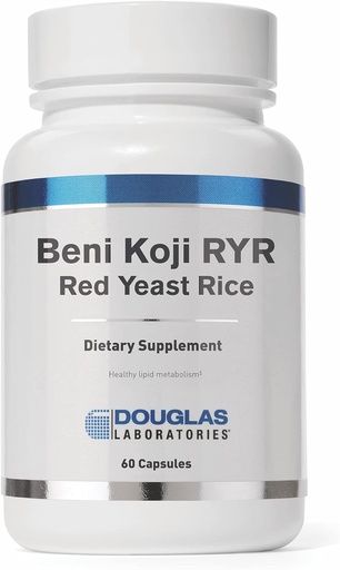 [BRSWIZYYBQCAYHA3] Douglas Laboratories Beni Koji Red Yeast Rice ® 124; Fermentuoti raudoni ryžiai, skirti sveiko kraujo lipidų apykaitai palaikyti * Σ 124; 60 kapsulių