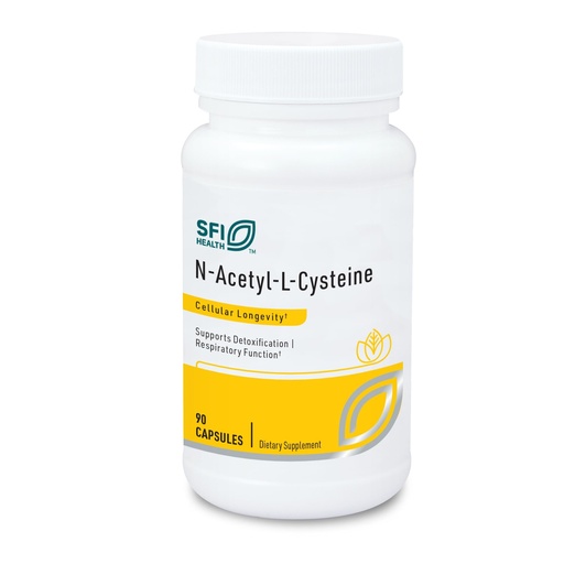 [BRSWIGA7DINQG2I7] Klaire Labs SFI Health N-Acetyl-L-Cysteine 500mg - Amino Acid Glutathione Precursor NAC - Supplement to Support Cellular Antioxidant Protection - Hypoallergenic, Soy-Free, Corn-Free (90 Capsules)