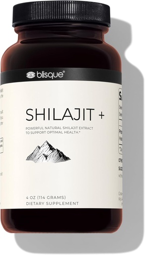 [BRSROCD5BB5RMCA2] Blisque - Pure Himalayan Organic Shilajit Extract Powder | Authentic and Natural | Contains Fulvic Acid and Trace Minerals | 228 Servings | 7.5 Month Supply