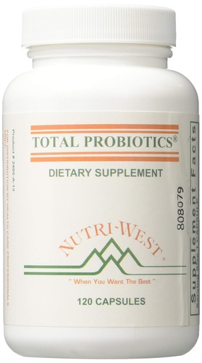 [BRSWKHY4ON5B6FLX] Nutri-West - Total PROBIOTICS - 120 by Nutri-West