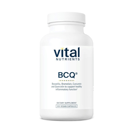 [BRSWIYQCDINBODLO] Vital Nutrients BCQ | Vegan Boswellia, Bromelain, Curcumin & Quercetin Supplement | Joint Support Supplement | Supports Sinus & Digestive Health | Gluten, Dairy, Soy Free | 120 Capsules