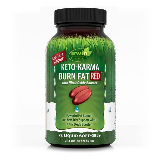 [BRSWGCY2DIAW2DTP] Irwin Naturals Keto-Karma Burn Fat Red 72 Sgels