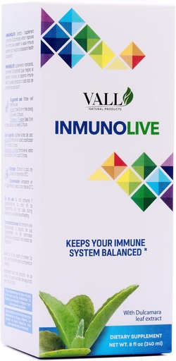[BRSROCAZBV6RGYD7] Vall-Inmunolive - Alfafa og Dulcamara oral løsning - 8 fl oz (240 ml) flaske - naturlig Dulcamara & Alfafa Extract antioksidant støtte - målt væskedose med 24 måneders holdbarhet
