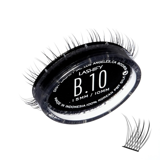 [BRSRMAIQCEBQED3D] Lashify Bold 10mm Gossamer DIY Eyelash Extensions Refill, Black, Easy False Eyelashes for a Natural Look