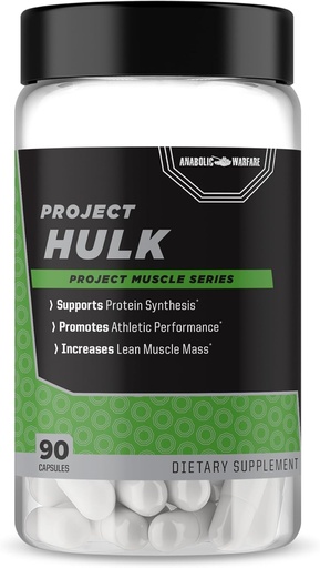 [BRSW2AD7CR6B63A2] Projekt Hulk, Erő, Athletic Performance, Protein Szintézis, Készült botanikai (90 kapszula). *