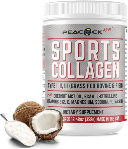 [BRSRMHDYOANAIYDG] Oz - Grass Fed Bovine & Wild Fish Hydrolyzed Type I, II, III Multi Collagen Peptides for Electrolyte Frinks, Unflastened Protein Powder with BCAA, Magnesium