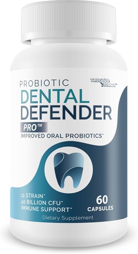 Probiotikas Dental Defender Pro - Mūsu labākais mutes probiotikas zobu un gums - Veselīgi zobi Vitamīni Papildinājumi - Mutes veselības Probiotikas - Probiotikas Zobu Enamel Papildinājumi
