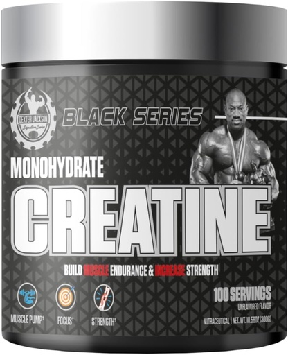[BRSRAYYDCQOQ22YU] 블랙 시리즈 Monohydrate Creatine | 300g | 100 인분 | 힘, 근육 성장, 회복을 위한 프리미엄 Micronized Creatine