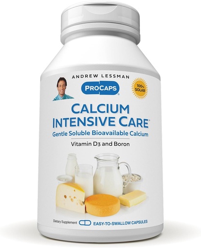 [BRSWI2QGBZ4BQHQV] ANDREW LESSMAN Calcium Intensive Care - 60 Capsules - Maintains Healthy Bone and Skeletal Tissues. Vitamin D, Boron. Ultra-Fine, Highly Absorbable Powder in Easy-to-Swallow Capsule. No Additives.
