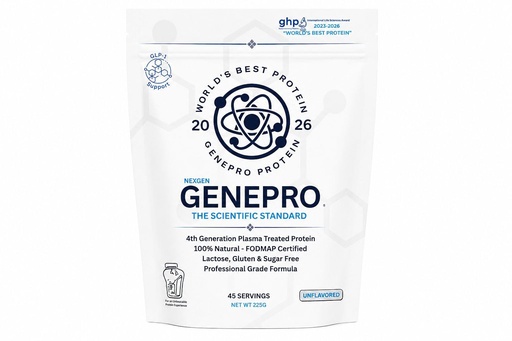 [BRSRO2YCDEFAGAI2] GENEPRO GEN. 3 Unflavored Protein Powder - New Formula - Lactose-Free, Gluten-Free, & Non-GMO Whey Isolate Supplement Shake (3rd Generation, 45 Servings)