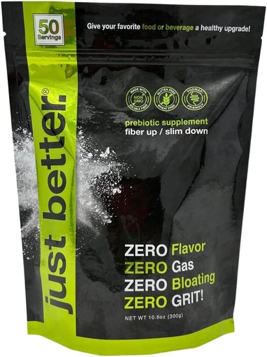 [BRSWGHTYAAORSETK] Prebiotic Fiber Supplement for a Healthy Gut | Fiber Powder with Zero Grit Zero Taste and No Bloating or Gas | Feel Full Faster | Keto Non-GMO Gluten Free Vegan 50 Servings