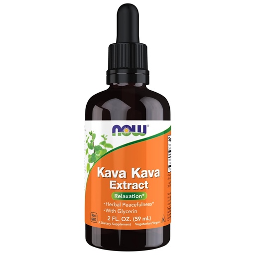 [BRSWIY3QB4MRQEDM] NOW Foods Supplements, Kava Kava Liquid Extract with Glycerin, Dropper Included, Relaxation*, 2-Ounce
