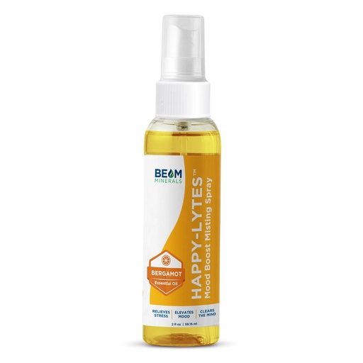 [BRSRMFIQCAPQYFDA] Beam Minerals Happy-Lytes | All-Natural Liquid Electrolytes Fulvic Electrolyte Misting Spray | Fulvic Acid Trace Mineral Liquid Spray | Exceptional Cellular Micronutrients Supplements | 2 fl Oz