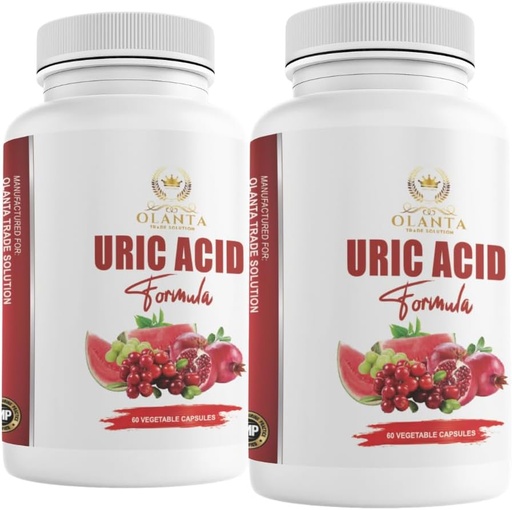[BRSRAY33OIFBUDI3] Generisk Herbal Uric Acid - URIC Acid Complex - Gemensamt stöd, vattenretention piller för kvinnor, mjölk Thistle Supplement, Tart Cherry, Green Coffee Beans, Citric Acid, Celery Seed, Pomegranate - 2 B