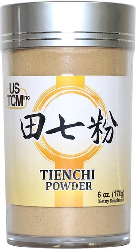 [BRSWG2YKOQPW233D] Pó de Tienchi 100% puro Pseudoginseng Notoginseng Sanqi Pó de Tienchi Ginseng Pó de 120 metros (6 onças)