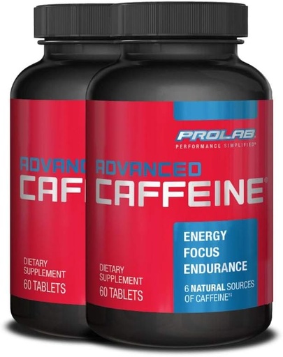 [BRSWYAL5OYJWGCDF] ProLab Nutrition Advanced Caffeine 200mg, Fast-Acting Natural Caffeine Tablets with Green Tea Extract, Clean Energy, Mental Focus (60 Count 2)
