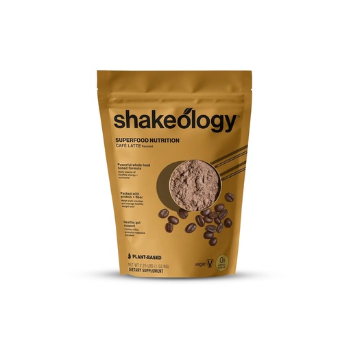 [BRSREHTROIGRA3QY] BODi Shakeology 0g Added Sugar Plant Based Protein Powder Blend, Gluten-Free Shake with Vitamins and Minerals – Helps Support Healthy Weight Loss, Lean Muscle, Gut Health – Cafe Latte, 30 Servings