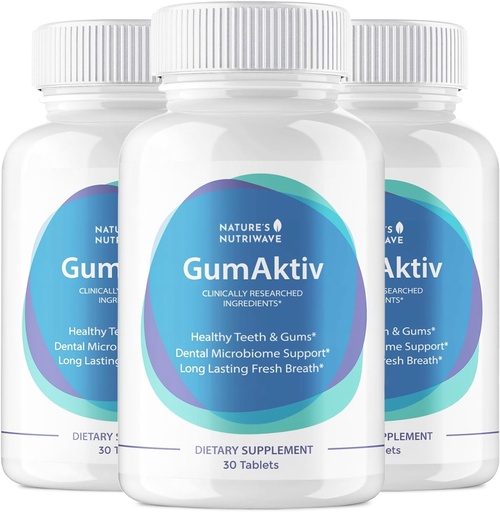 [BRSRAA33OAHWEHYV] GumAktiv Oral Helse Supplement – 3,5 milliarder probiotika, støtter naturlig oral balanse, renser munnen, fremmer sunne gums & tenner, ikke-GMO, Glutenfri | 30 tabletter, 3 måneders forsyning