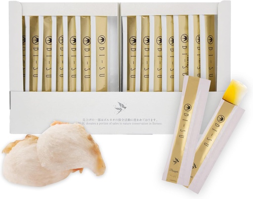 [BRSW2AI6CQJQECDF] BI-SU Extract Jelly Stick | Natural Swiftlet Nests Extract, Collagen, Vitamin C, Japanese Skincare, Anti-Aging, Maintains Skin's Elasticity, Boosts Immune System, GI Health, Pineapple Flavor, 30 PCS