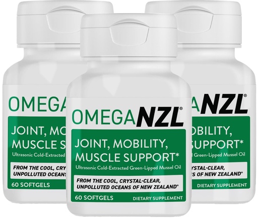 [BRSROAQ6DEIBSYL4] Original Omega-3 Joint Support Supplement, Best Natural Muscle Relief, Green Lipped Mussel Oil Capsules, 180 Softgels, No Fishy Aftertaste