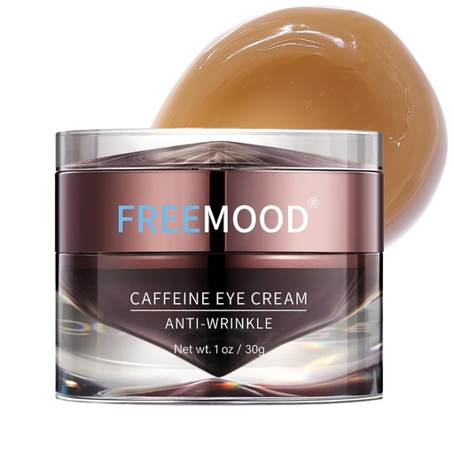 [BRSRAGQROAPRA3TV] FREEMOOD Eye Cream for Dark Circles,Anti-Aging Under Eye Cream with Caffeine,Hyaluronic Acid to Fight Fine Lines,Hydrating Eye Care Serum,1 fl.oz