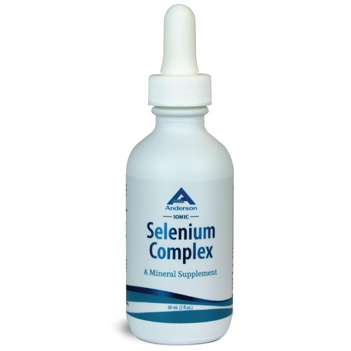 [BRSROH3YAF7B63Q4] Anderson Ionic Selenium Complex, Liquid Selenium Supplement Drops, Supports Thyroid and Immune System, Antioxidant, Fights Free Radicals, Mineral Glass Bottle with Dropper, 40 Servings, 2 fl oz