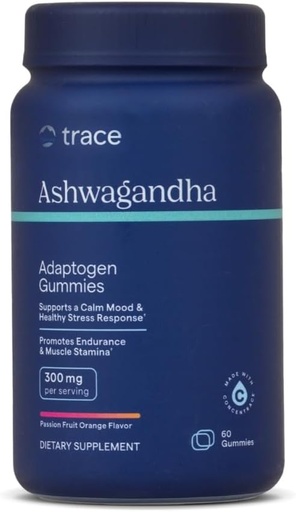 [BRSW2HY3OAFQICI7] Trace Minerals Ashwagandha - Ashwagandha Gummies for Supporting A Healthy Mindset - Calming Supplement - Better Sleep - Immune System & Energy Support - Passion Fruit Orange - 60 Count (30 Servings)