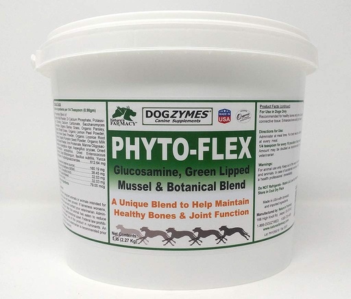 [BRSWIFL2OABAOG3I] Dogzymes Phyto Flex - Glucosamine, Chondroitin, MSM and Hyaluronic Acid… (5 Pound)