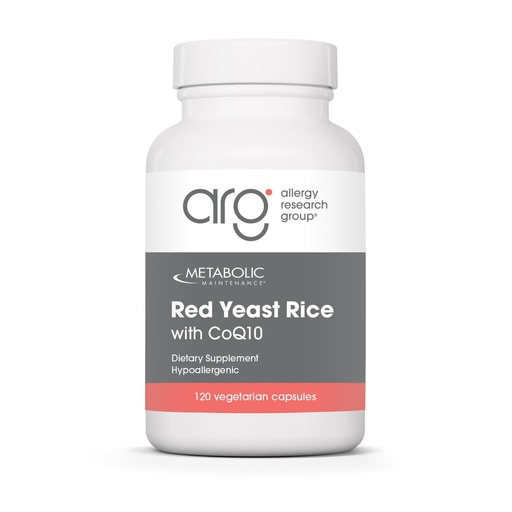 [BRSWI2T2CYIQCG3Y] Metabolic Maintenance Red Yeast Rice with CoQ10 - Provides Energy Production + Cardiovascular Health Support - Co Enzyme Q-10 + Red Yeast Rice Antioxidant Supplement (120 Capsules)