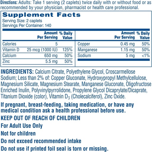 [BRSRAGD7BYNWO2TV] Maximum Plus Citracals, Highly Soluble, Easily Digested, 630 mg Calcium Citrate with 1000 IU Vitamin D3, Bone Health Supplement for Adults, Caplets, 280 Count (Pack of 1)