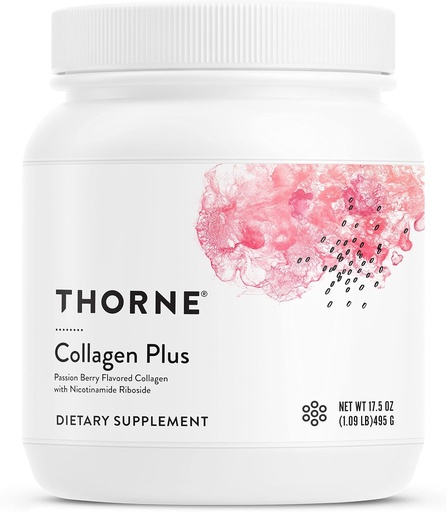 [BRSW2EA5OB4AADQ7] THORNE - Collagen Plus - Collagen Peptides Powder with Nicotinamide Riboside & Clinically Studied Ingredients for Skin Texture & Moisture - Healthy Skin, Hair & Nails* - 17.5 Oz - 30 Servings
