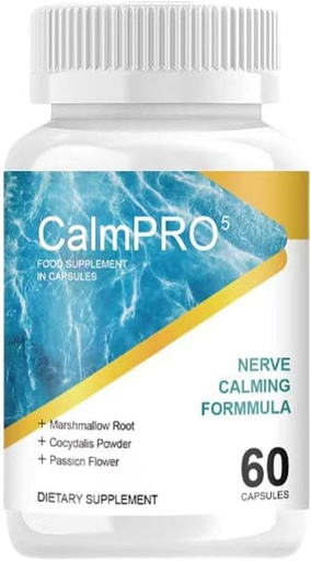 [BRSRAH3YPIDWAF3L] Calmpro5 Nerve Capsule, Integratori L-theanine naturali - Migliorare Nerve Calming (60 capsule)