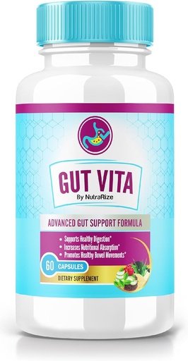 [BRSRAYD4O4DWYG3X] Gut Vita kapsulės - gut Vita Priedas Išplėstinė Digital sveikatingumo, All- Natūrali Formulė remti Gut Sveikata, GutVita atkurti Optimal Gut Flora, Pastillas Atsiliepimai (60 Capsules)