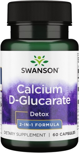 [BRSWIYT7PMNG2D36] Swanson Calcium D-Glucarate 250 Milligrams 60 Capsules