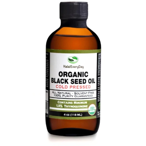 [BRSROBQ5DMGQ4FI7] Organic Black Seed Oil - USDA Certified Cold Pressed Glass Bottle Over 1.5% Thymoquinone 3X Strength Turkish Black Cumin Nigella Sativa Non-GMO 100% Pure Blackseed Oil (4oz Glass Bottle)