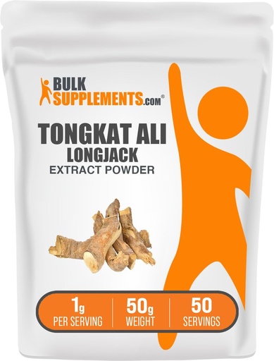 [BRSWIFI5O4PGYYIV] BulkSupplements.com Uzunjack Ekstrakt tozu - Tongkat Ali özü, Kişilər və Qadınlar üçün Tongkat Ali - Gluten Pulsuz, 1g təklif edir, 50g (1.8 oz)